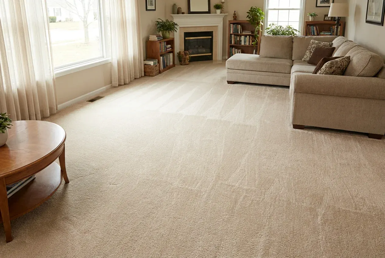 Carpet after professional cleaning by R&L